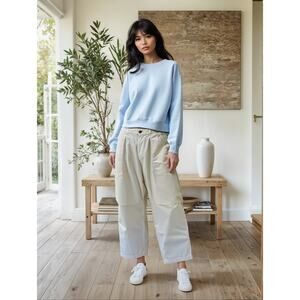 NWT Beams J. Crew Women's Japan Ivory Cargo Pants Utility M